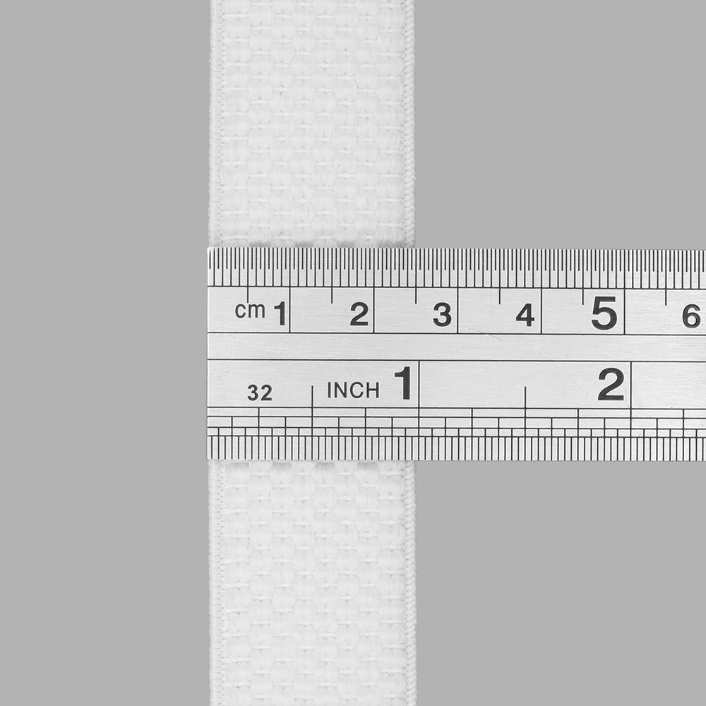 Резинка для подтяжек (помочная) 25.0 мм / 4 метра, 15.75 г/м, 501 белый, 6123-9389