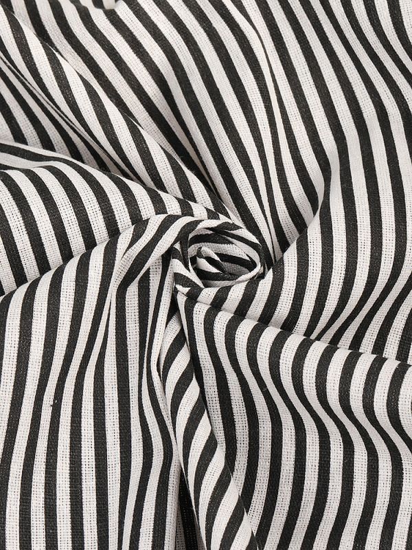 Льняная ткань 140 г/м², 150 см / 3 метра, TBY-DJ-77-1, черный