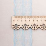 Кружево на сетке 45 мм / 9.14 метра, 04 голубой, 3AR3730