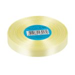 Лента атласная 1-сторонняя 12.0 мм / 33±2 метра, 009 св.желтый, Gamma