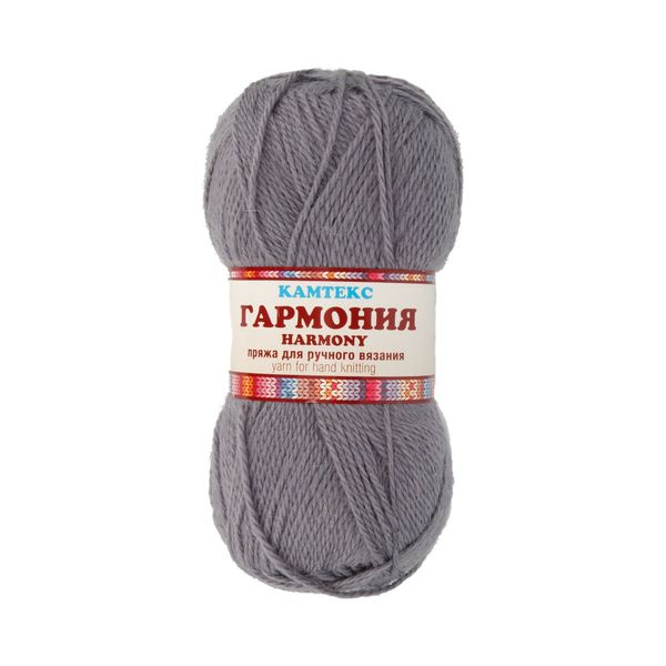 Пряжа Камтекс Гармония / уп.5 мот. по 100 г, 245 м, цв.169 серый