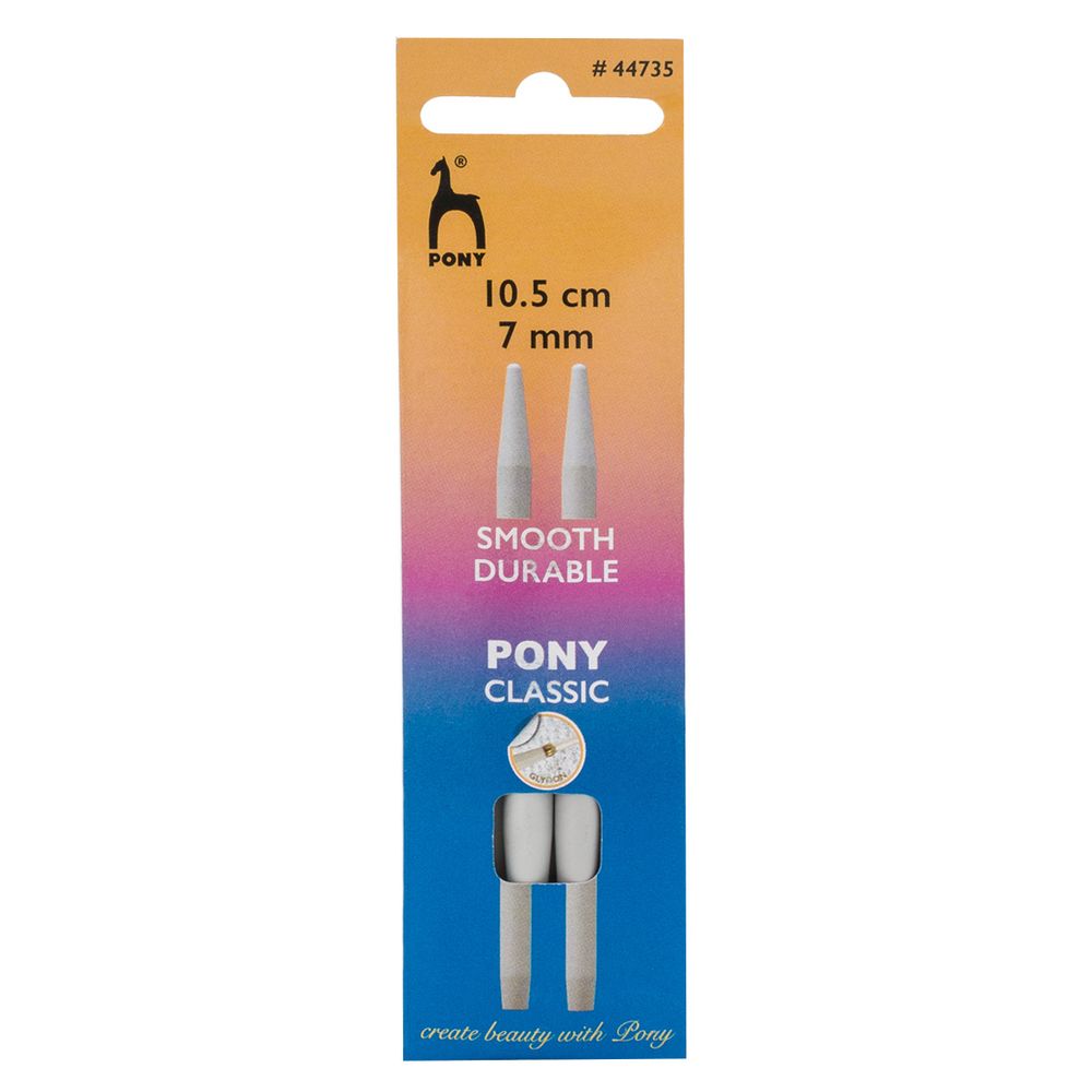 Спицы съемные Pony Classic ⌀7.0 мм, 10.5 см, алюминий, 2 шт, 44735