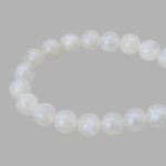 Бусины акрил ⌀12 мм, 500 г, дымка с АВ шиммером, круглые, AD069 белый, (7748709)2012 , Astra&Craft