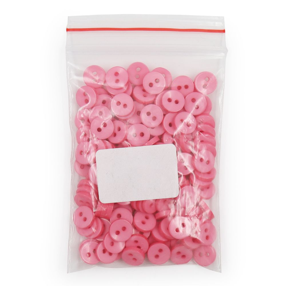 Пуговицы 2 прокола 14L, 9 мм, (Pink (розовый)), NE74, 144 шт