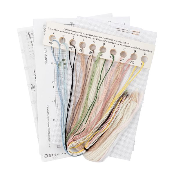 Набор для вышивания нитками Klart, Медитация, 13х9 см