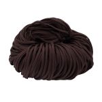 Шнур обувной плетеный ⌀6.0 мм / 100 метров, (диаметр ±1 мм), темно-коричневый, С34