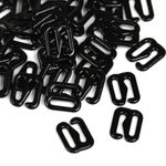 Крючки для бюстгальтера металл 8.0 мм, 02 черный, 100 шт