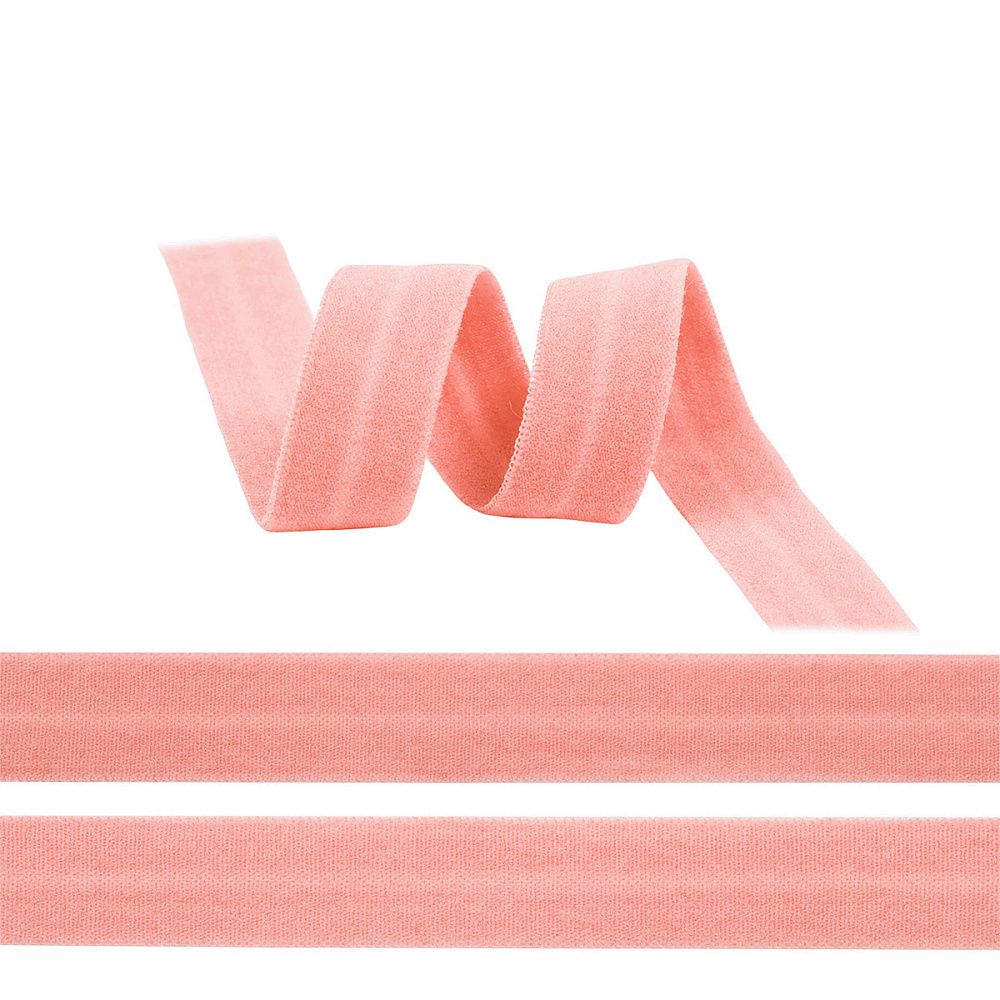 Резинка бельевая (окантовочная) матовая 15.0 мм / 50 метров, ROM.15152 F152 коралловый