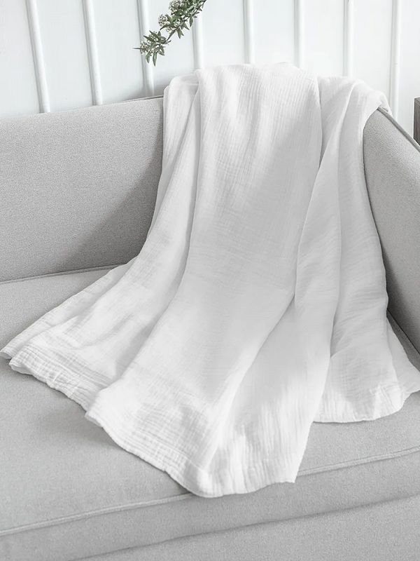 Муслин 125 г/м², 130 см / 25 метров, TBY.Mus.24723.02, цв.02 белый