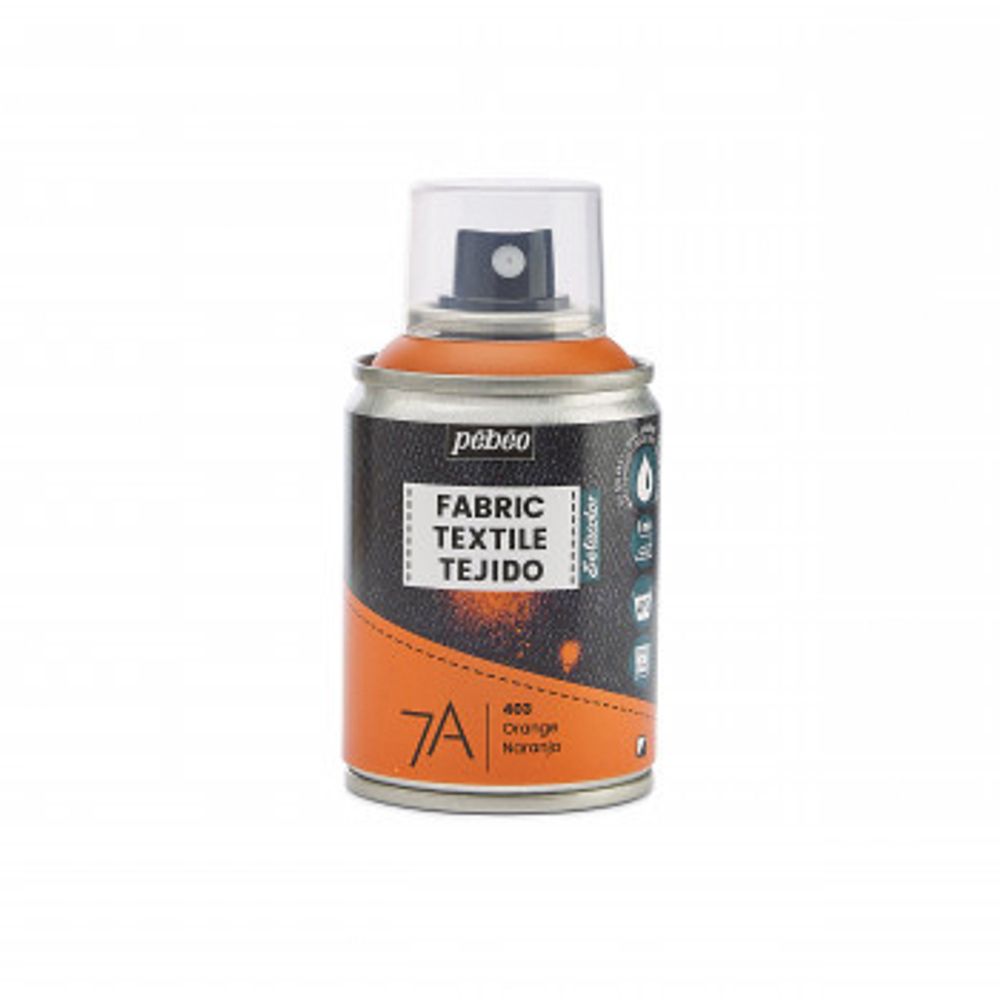 Краска для текстиля аэрозольная 7А Spray 100 мл, оранжевый 805403, Pebeo