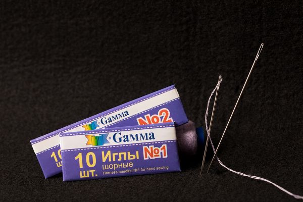 Иглы ручные шорные для кожи №1, 10 шт, Gamma NIR-11