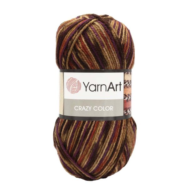 Пряжа YarnArt (ЯрнАрт) Crazy color / уп.5 мот. по 100 г, 260м, 155 секционный