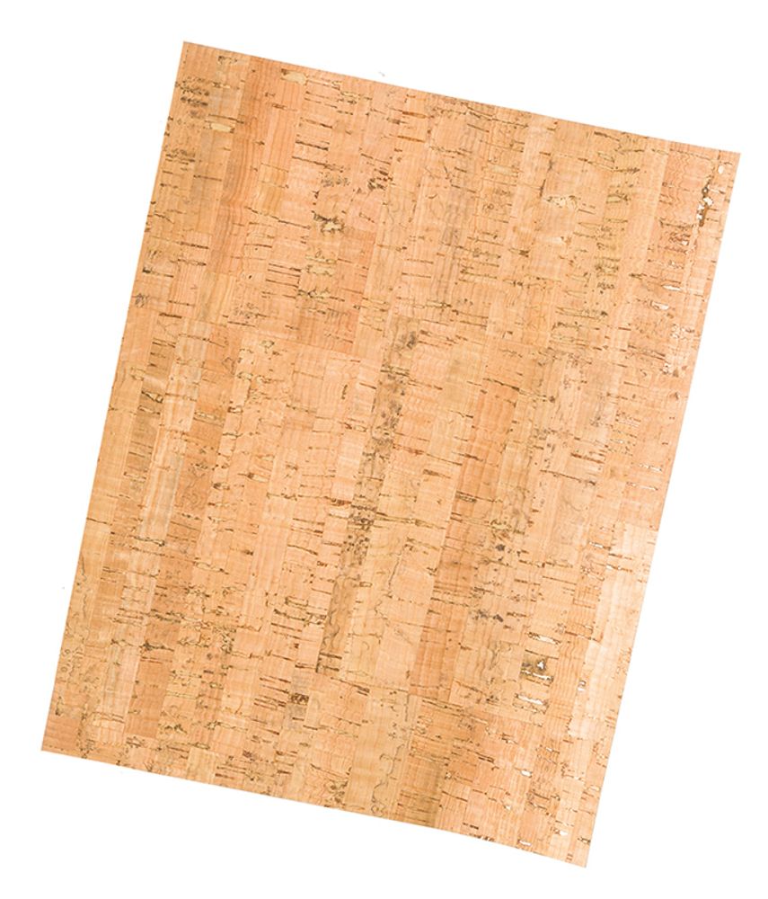 Корковая (пробковая) бумага 100х50 см, натуральный светлый (02), 1 шт