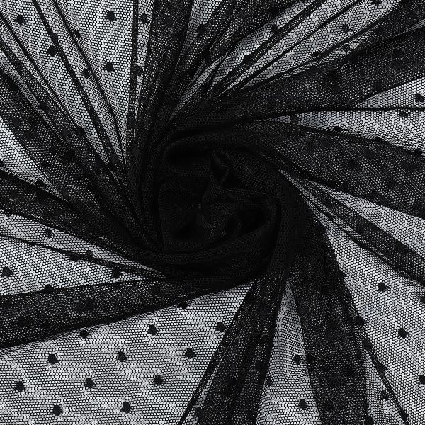 Сетка бельевая эластичная 65 г/м², шир.160 см / 5 метров, Мушка, 00128, 02 черный /00128.02.1/