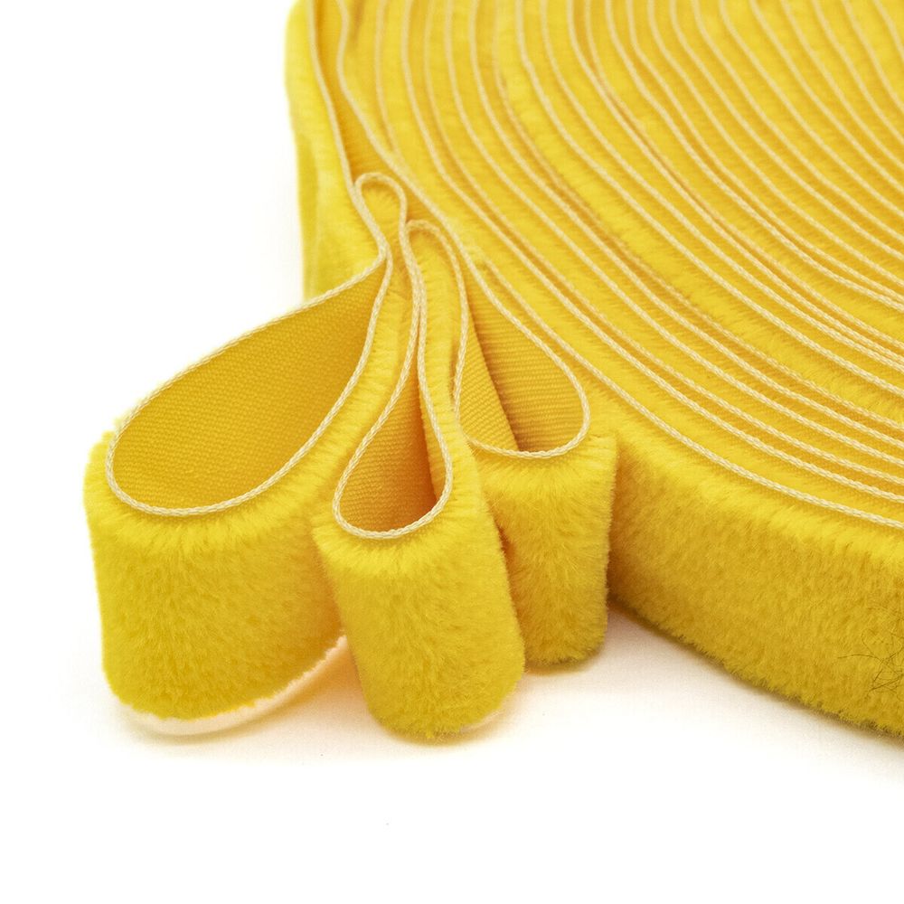 Лента бархатная (тесьма) 20.0 мм / 10±0.5 метров, рис. 8319, 2 желтый, С3513Г17