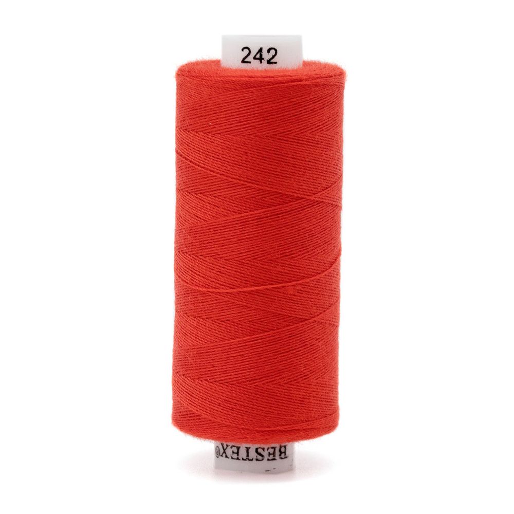 Нитки швейные бытовые Bestex 40/2, 365 м (400 ярд) / 10 кат., 242 алый