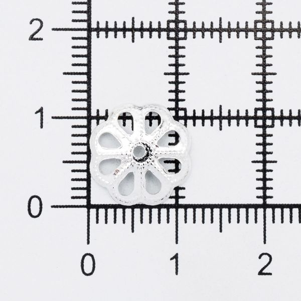 Шапочка для бусин, 12мм 30 шт/упак, Astra&Craft (Серебро), 4AR199