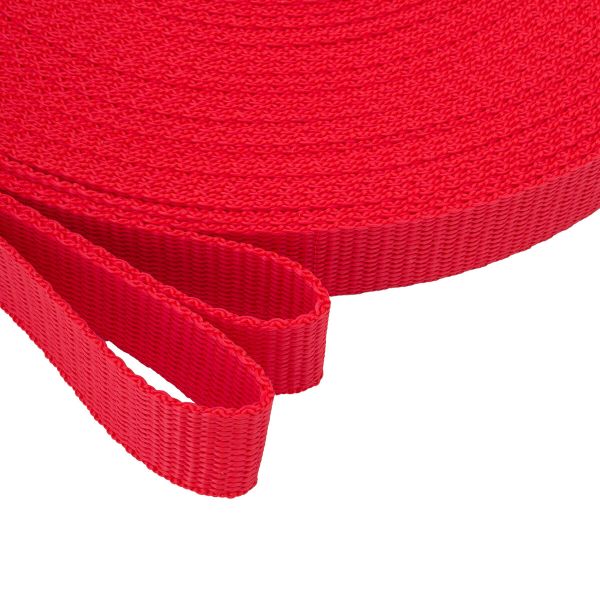 Стропа (ременная лента) 20 мм / 25 метров, [11-11.2 г/пог.м], рис.8619(8814), красный, С3617Г17