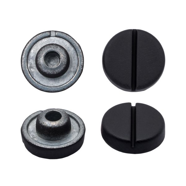 Хольнитены джинсовые ⌀9,5мм Винт цв.металл (без гвоздя), черный матовый BIG, 69055, 50 шт