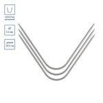 Спицы изогнутые металл ⌀3,0 мм, 20,5 см, 3 шт, с покрытием, Gamma AN-3