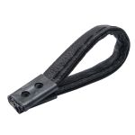 Вешалка для одежды 90х6 мм, из искусственной кожи, черный, 20 шт