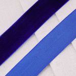 Лента бархатная (тесьма) 30.0 мм / 32.9±2 метров, 175 синий, VR-001