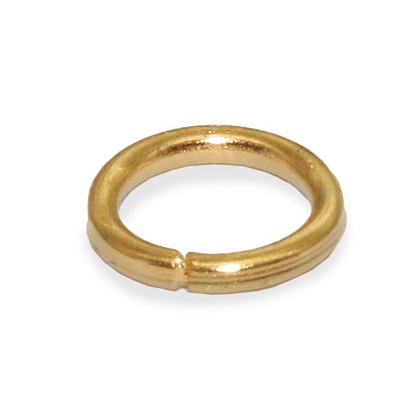 Кольцо соединительное 0,9, 6 мм, 50 шт/упак, Astra&Craft, цв.яркое золото
