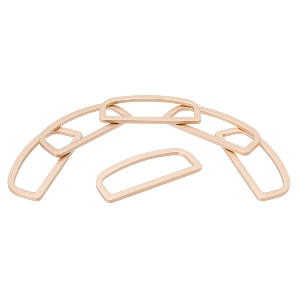 Полукольцо литое металл 50мм (58х25мм), золото, MB2345, 6 шт