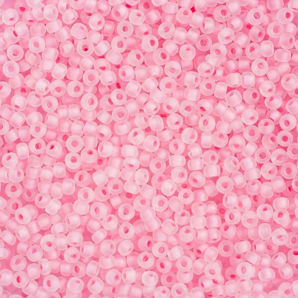 Бисер Preciosa прозрачный матовый с цв. центром, 10/0 (38394), круг. отв., 500 г