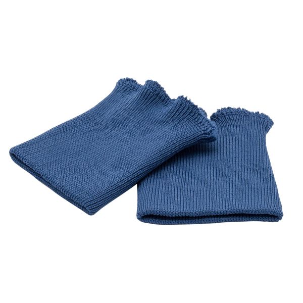 Манжеты трикотажные 8.0х9.5 см, 1 пара, средней плотности 14 кл, 1х1, средней плотности, 8102 синий