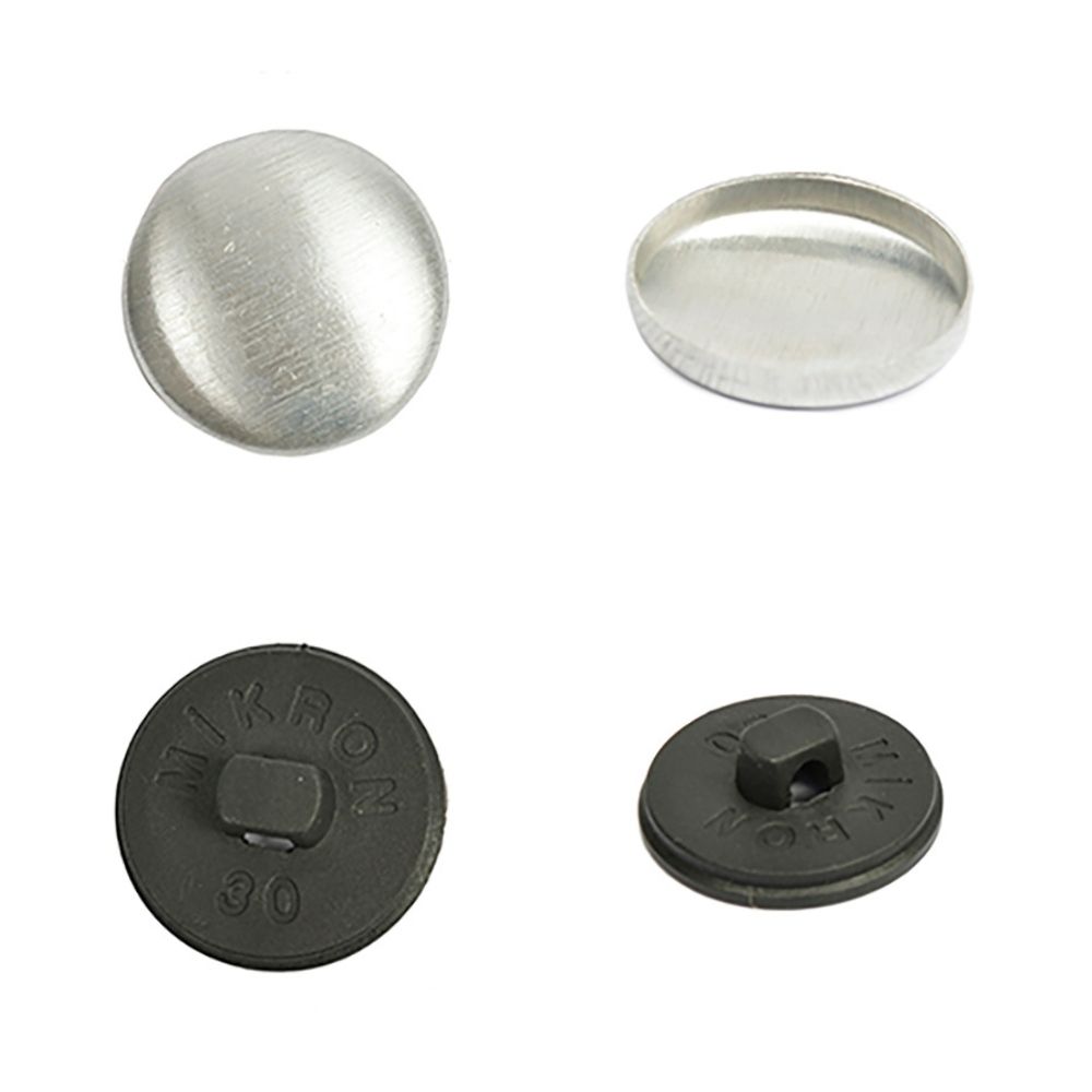 Пуговицы обтяжные 23 мм, 500 шт, черные, Blitz ZPO