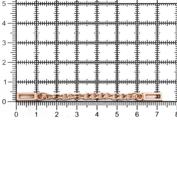 Цепочка-вешалка для верхней одежды 70 мм, золото цв.02, ГДЖ1514, 10 шт