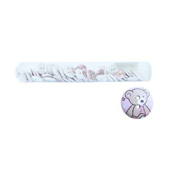 Пуговицы деревянные Мультяшные персонажи 18мм 50 шт, Мишка 6