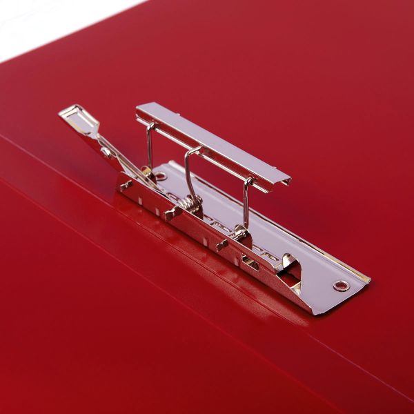 Папка с металлическим прижимом A4 700 мкм 20 мм, волокно, 6 шт, красный new EC210737004, Expert Complete