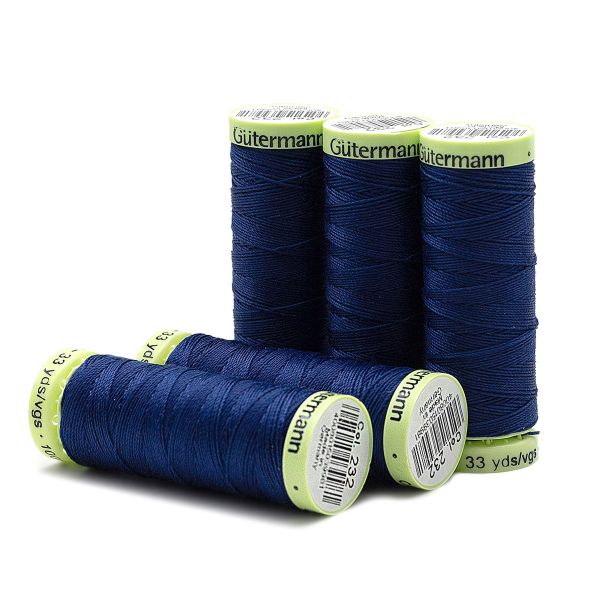 Нитки отделочные Gutermann Top Stitch, 30м, 232 кобальт, 5 катушек