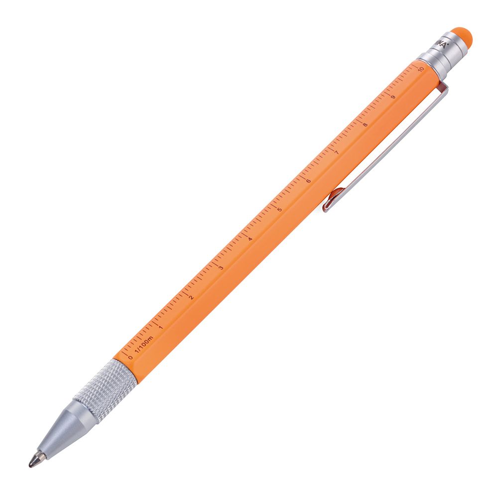 Ручка шариковая Troika многофункциональная Construction Slim, металл, 14.6х0.9х1.1 см, неоново-оранжевый