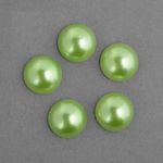 Полужемчужины перламутр Круг, арт.-1908-49, 8 мм цв.49 салатовый уп.500г