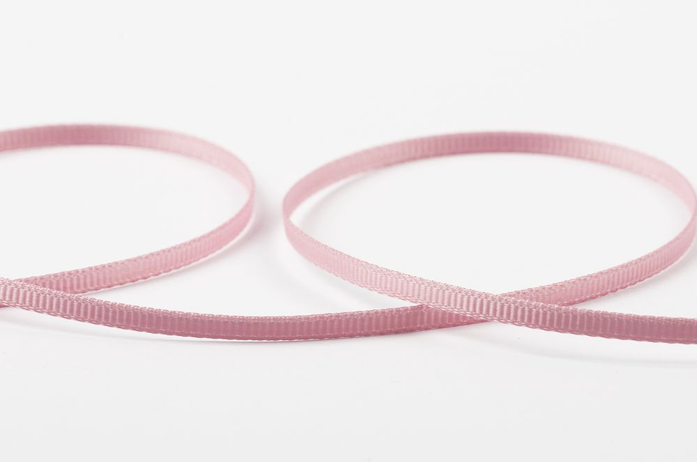 Лента репсовая (в рубчик) 3.0 мм / 91.44 метра, 029 бл.розовый, Gamma GR-03