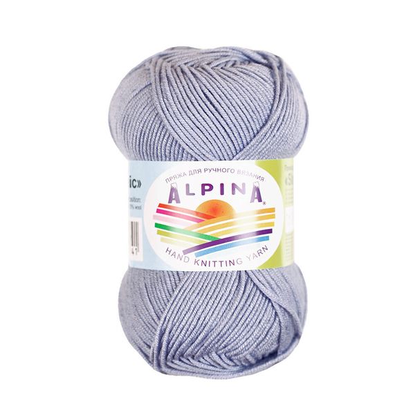 Пряжа Alpina Slavic / уп.10 мот. по 50г, 140м, 08 голубой