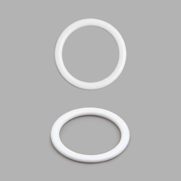 Кольца для бюстгальтера металл ⌀11.0 мм, 20 шт, белый, ГВ800