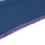 Подвяз средней плотности с полосками (100% полиэстер), 1*1, высота 14см (7см*2), длина 70-73см (8102/8189 синий с джинс. полосками)