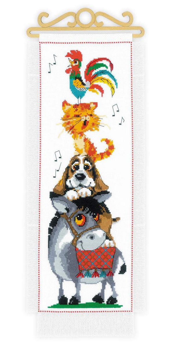 Набор для вышивания нитками Риолис, Любимые сказки 20х50 см