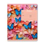 Тетрадь ученическая школьная, выборочный лак, A5+ 18 л. на скобе 65 г/м², белизна 100 %, 20 шт, клетка, 01117 Микс-Настроение, Светоч Т73