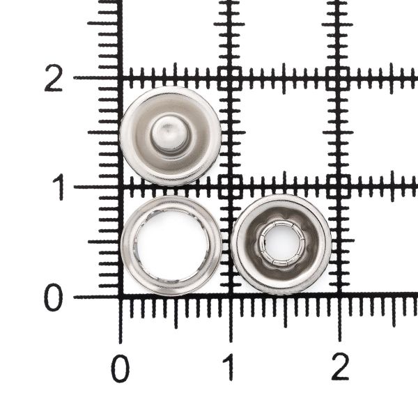 Кнопка рубашечная (джерси) открытая ⌀9.5 мм, ≈1440 шт, МЕТАЛЛ, никель, NEW STAR