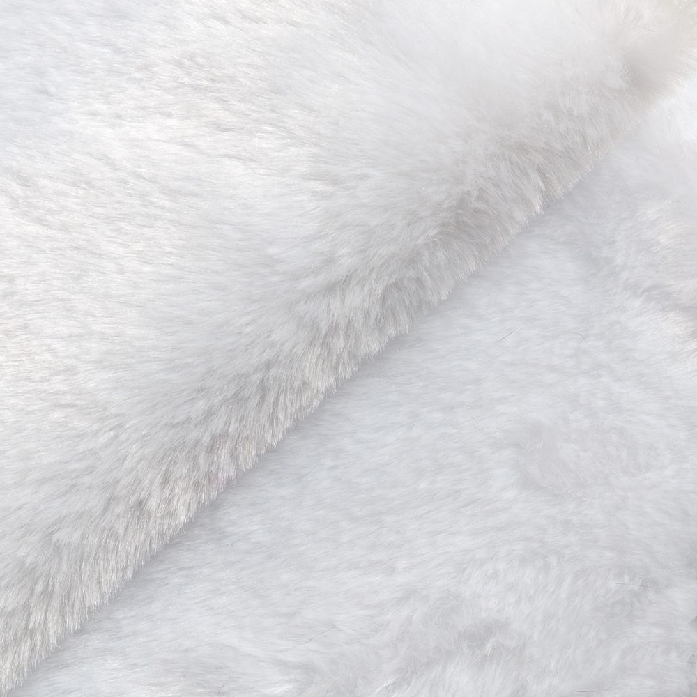 Плюш Peppy PTB-003 446 г/м², 150 см / рул. 5 метров, яр. белый/snow white