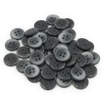 Пуговицы 4 прокола мужская костюмные 391387/4 24 (3903 сер/мат.), 50 шт