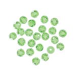 Бусины стекло ⌀4 мм, 24 шт, светло-зеленый/peridot, Preciosa 451-19-602