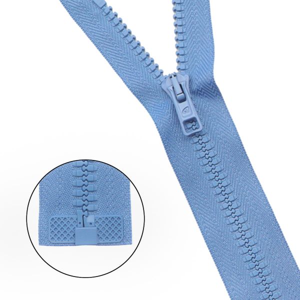 Молния трактор Arta Т6 (6 мм) 1 зам., разъем., 45 см, цв. 039 голубой, уп.5 шт