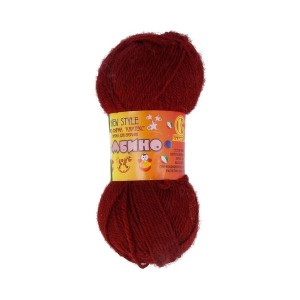 Пряжа Камтекс Бамбино / уп.10 мот. по 50 г, 150 м, цв.091 вишня