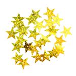Пайетки фигурные звездочки 20 мм, упак. 10 гр, Астра, А20 золото голограмма, уп.10 шт